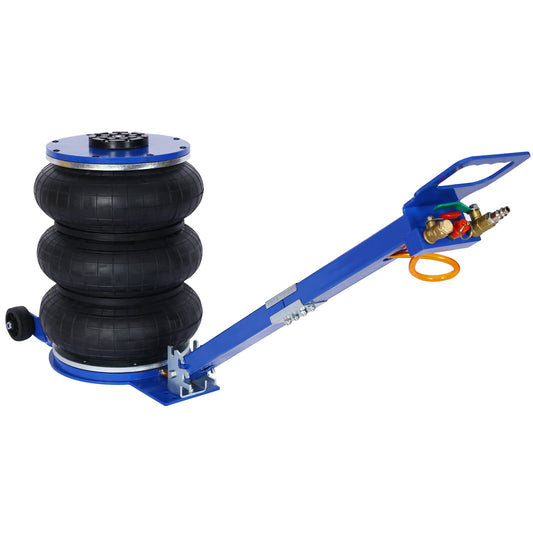 5T Triple Bag Air Jack ,Pneumatic Jack 3 bag ,lifting 16in capacity 5T 11000lbs,easy-collapsing Terrain,Blue color SolidRoot Buy Furniture USA