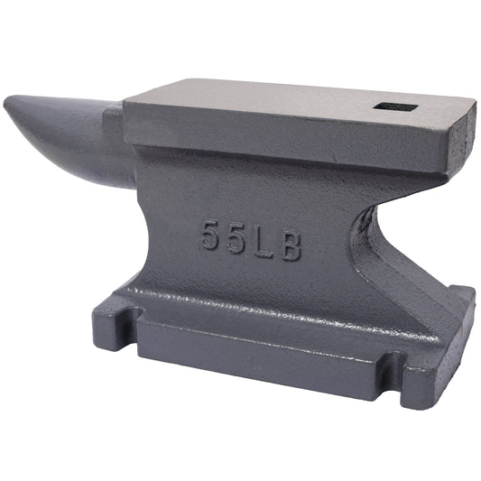 55LB(25KG)Cast Iron Anvil,with Square Horn and Stable Base,for Bending, Shaping,and Twisting,Gray SolidRoot Buy Furniture USA