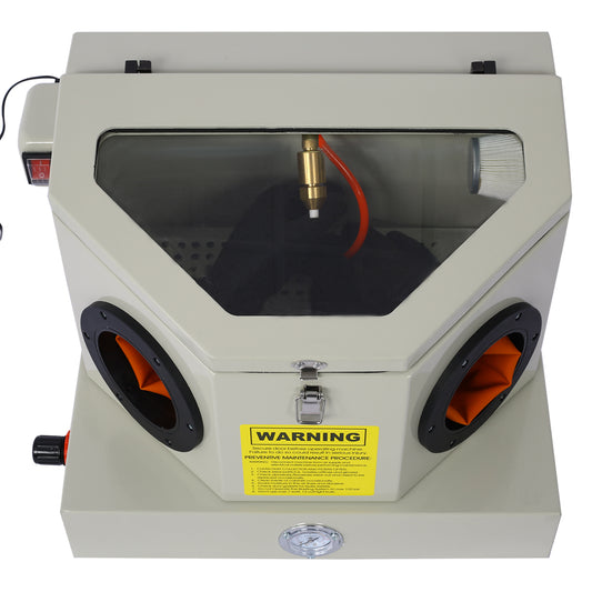Mini Sandblaster - Ergonomic and Compact Design for Precise Sandblasting, with Heavy Steel Construction and Built-in Blast Gloves for No Sand Leakage, Bright LED Lighting System SolidRoot Buy Furniture USA