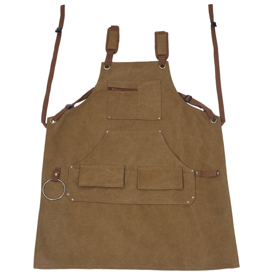 Heavy-Duty Canvas Tool Apron, Carpenter & Woodworking Apron, 16oz, Fully Adjustable for Men and Women, Unwaxed SolidRoot Buy Furniture USA