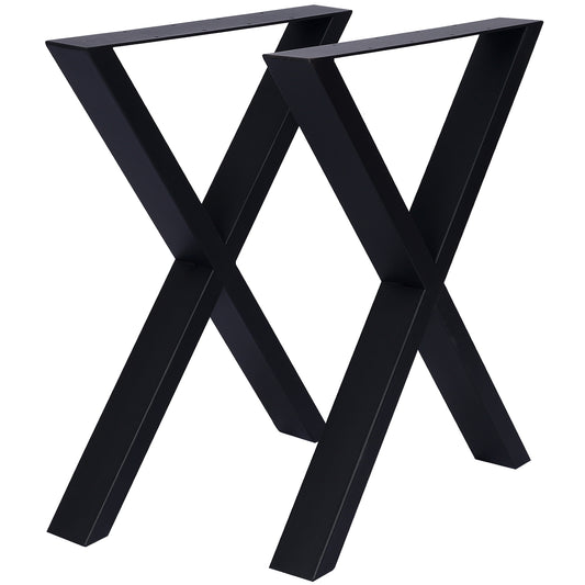 X Table Legs 28X 24' ,Wide Metal Table Legs , Heavy Duty Steel Desk Legs Table Leg Dining Table Legs Coffee Desk Leg, Set of 2 SolidRoot Buy Furniture USA