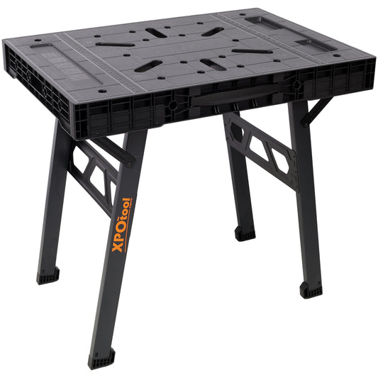 Foldable Work Bench,Portable Workstation,Work Bench Suitable for Garage,Workshop and Home,1650LBS Capacity,Black SolidRoot Buy Furniture USA
