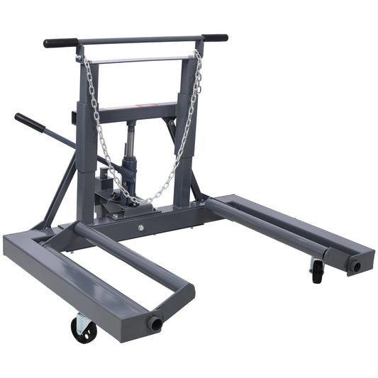 1,500 Lb. Capacity, Adjustable Height Dual Wheel Dolly for Large Trucks SolidRoot Buy Furniture USA