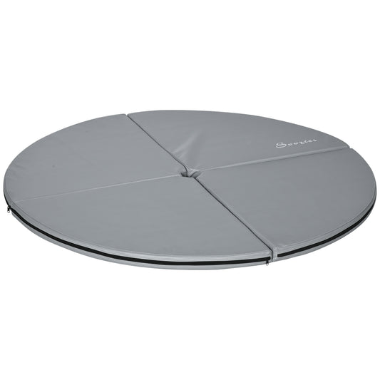 Soozier Pole Dance Mat, 2'T x 5'W Folding Pole Dance Mat for Home, Lightweight and Foldable, Grey - SolidRoot Buy Furniture USA