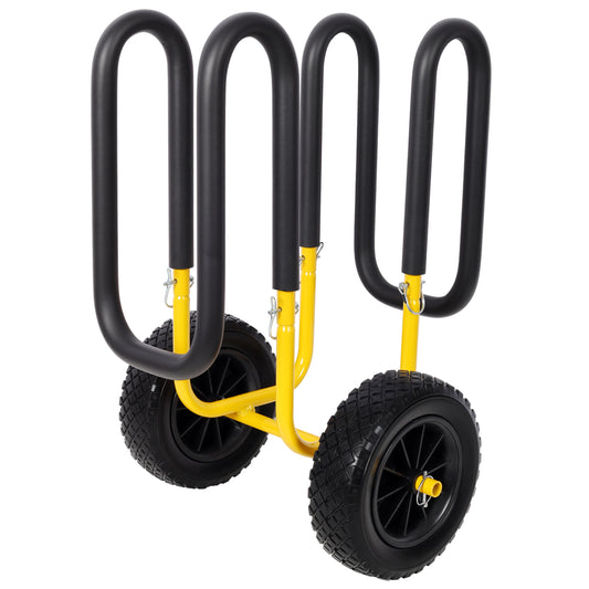 M Shape Suspenz Stand Up Paddle Board & Surfboard Transport Cart With 10in Flat-Free Tires. 150 LBS SUP Carrier Trolley Yelloe Color SolidRoot Buy Furniture USA