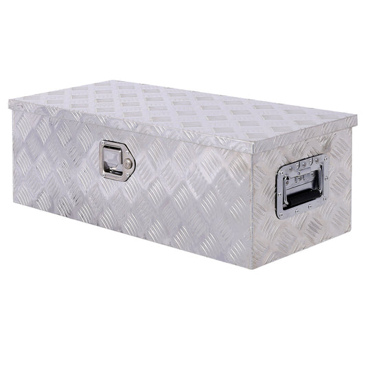 30inch Aluminum tool box,heavy duty truck bed tool box,outdoor trailer pickup storage tool box,RV storage organizer,underbody box w/lock keys,silver SolidRoot Buy Furniture USA