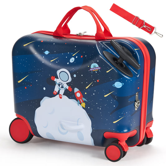 Ride-on Luggage 18-inch Lightweight Kids Scooter Suitcase with Wheels - SolidRoot Buy Furniture USA