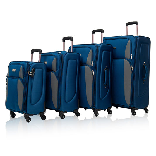 SoftshellLuggage Expandable 4 Piece Set Suitcase Softside Lightweight Luggage Travel Set - SolidRoot Buy Furniture USA
