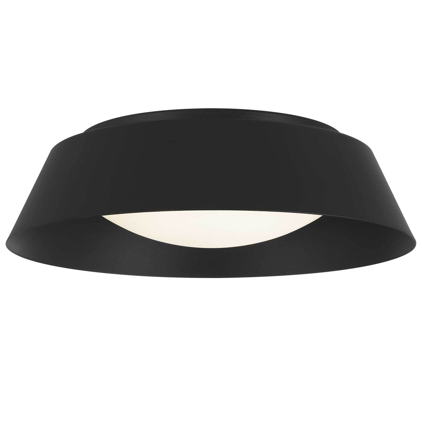 15 inch Black LED Flush Mount