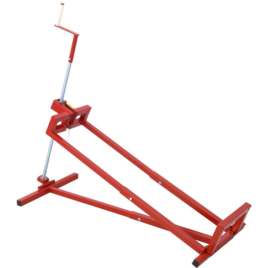 Easy Lawn Mower Lift for Riding Tractors , 800 Lbs Capacity Lawn Tractor Lifter, Ride-on Mower, Cleaning Aid, Universal, Lawn Tractor Lift, Lawn Tractor + 45° Tilt Adjustable, red SolidRoot Buy Furniture USA