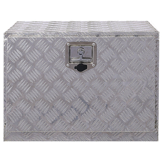 24inch Aluminum tool box,heavy duty truck bed tool box,outdoor trailer pickup storage tool box,RV storage organizer,underbody box w/lock keys,silver SolidRoot Buy Furniture USA