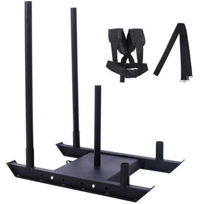 Weight Training Pull Sled, Fitness Strength Speed Training Sled, Steel Power Sled Workout Equipment for Athletic Exercise and Speed Improvement SolidRoot Buy Furniture USA