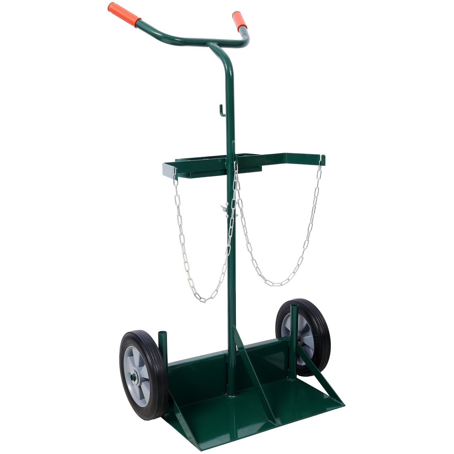 440lbs capacity Cylinder Cart,WELDING CYLINDER HAND TRUCK,Large Dual Oxygen Tank Cart Dolly With 10-Inch Solid Rubber Wheels SolidRoot Buy Furniture USA