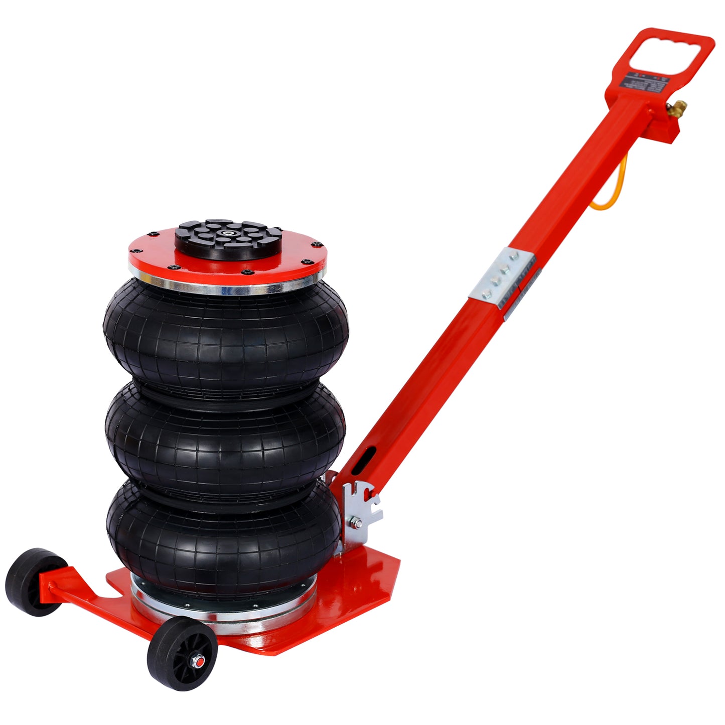3T Triple Bag Air Jack ,Pneumatic Jack 3 bag ,lifting 16in capacity  6600lbs,easy-collapsing Terrain,Red color SolidRoot Buy Furniture USA