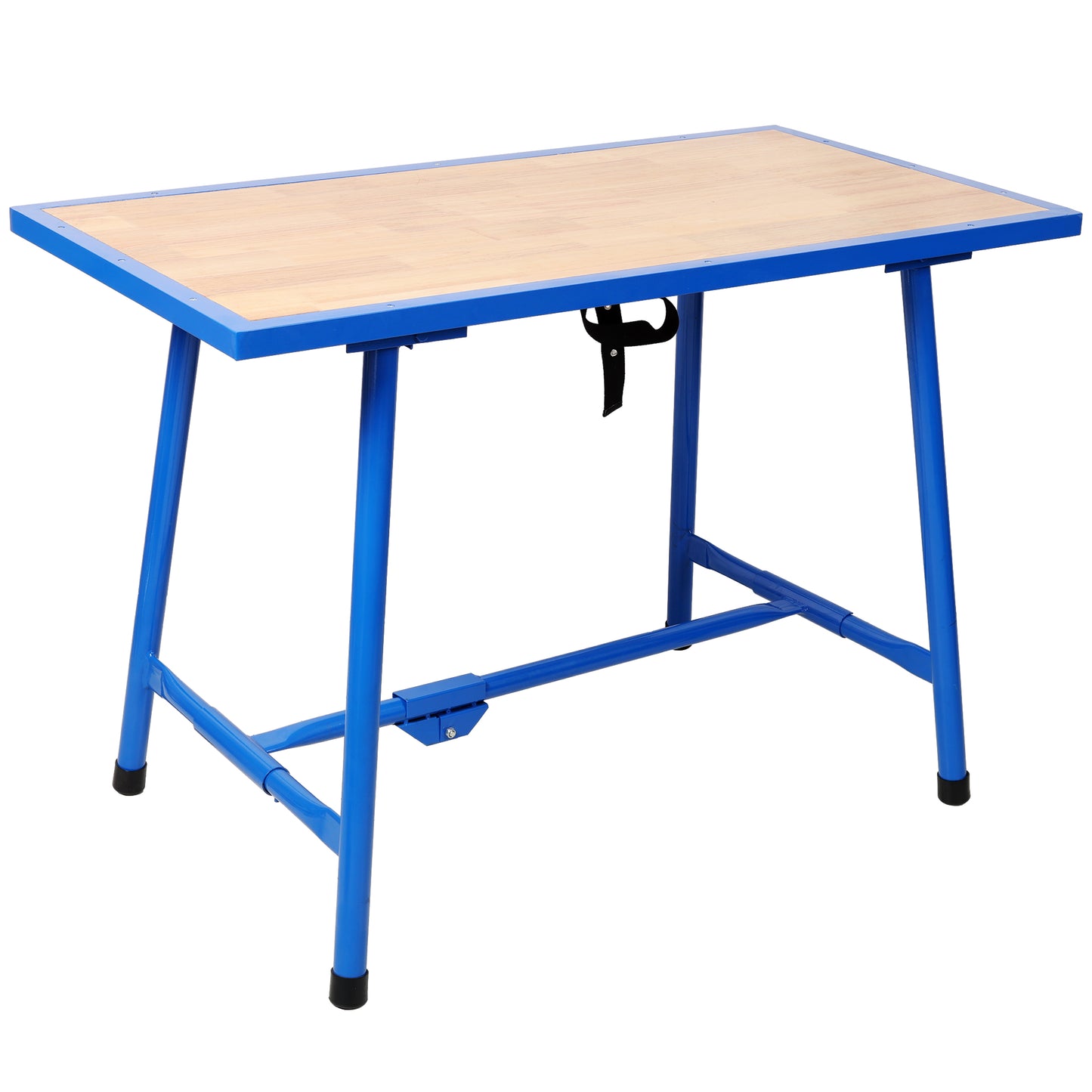 Heavy Duty Foldable Work Bench (660 lbs Capacity) - Portable Blue Garage Workshop Table, Folding Assembly Station & Packing Desk SolidRoot Buy Furniture USA
