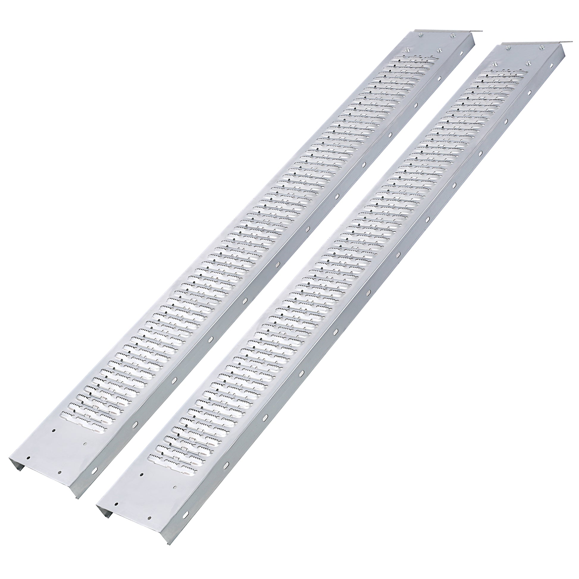 77' L Loading Ramps, 960lbs Capacity Loading Ramps for Pickup Trucks, Steel Motorcycle Ramp, Dirt Bike Ramp for Truck, Lawn Mower, Snowblower, ATV, Quad, Pack of 2 ,with 4pcs pedal SolidRoot Buy Furniture USA