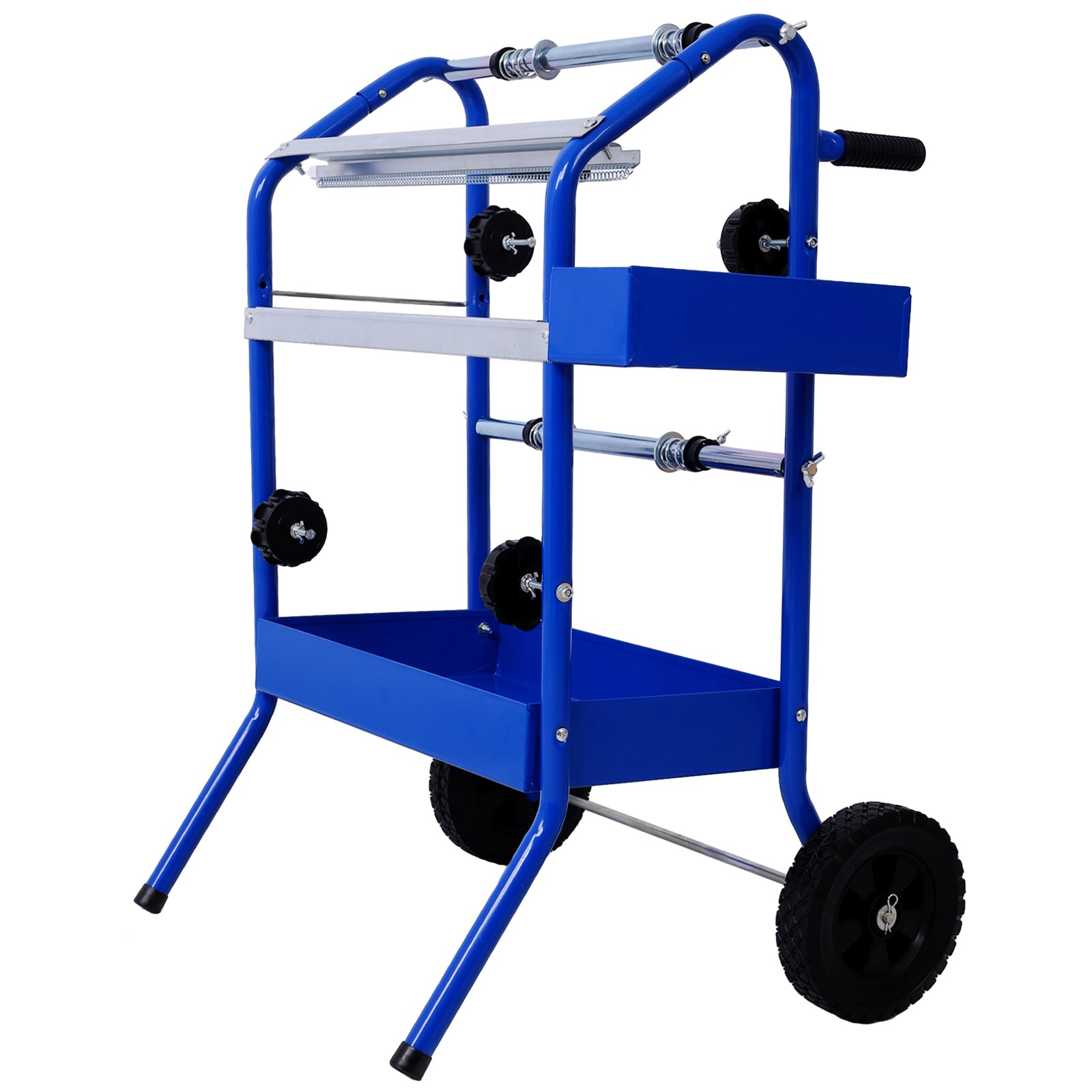 Mobile 18' Multi-Roll Masking Paper Machine with Storage Trays,BLUE SolidRoot Buy Furniture USA