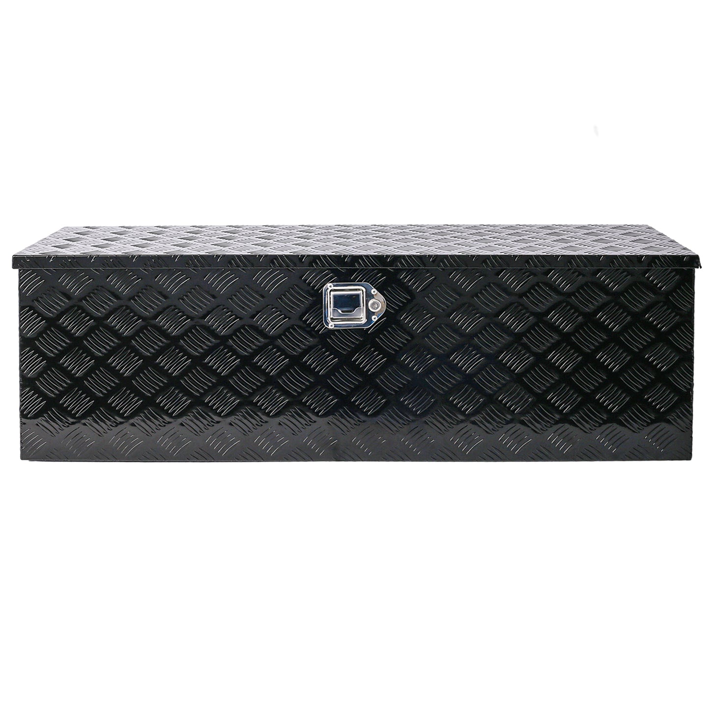 48inch Aluminum tool box,heavy duty truck bed tool box,outdoor trailer pickup storage tool box,RV storage organizer,underbody box w/lock keys,black 48x15x15inch SolidRoot Buy Furniture USA