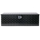 48inch Aluminum tool box,heavy duty truck bed tool box,outdoor trailer pickup storage tool box,RV storage organizer,underbody box w/lock keys,black 48x15x15inch SolidRoot Buy Furniture USA