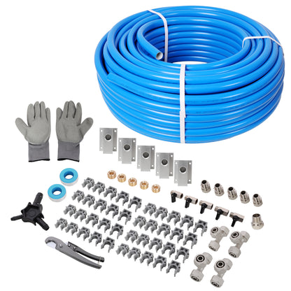 3/4' x 200ft  Air Compressor Piping, High Quality PEX-AL-PEX Tubing, Air Hose Kit Air Compressor Accessories,Blue Tubing SolidRoot Buy Furniture USA