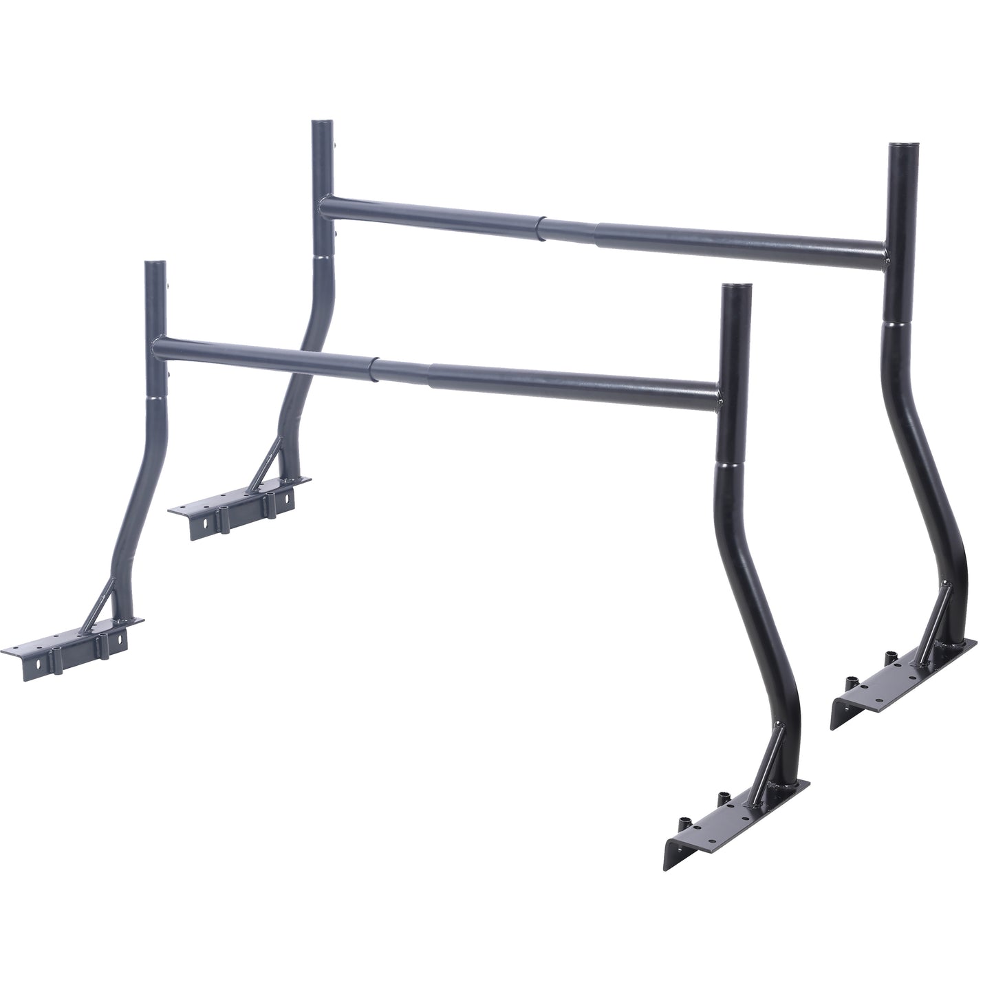 Heavy-Duty Extendable Steel Truck Ladder Rack Two-Bar Set - Black, 800 lbs Capacity SolidRoot Buy Furniture USA