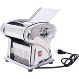 Electric Pasta Maker Noodle Maker Pasta Making Machine Dough Roller Cutter Thickness Adjustable Stainless Steel US 110V 135w one blade 2.5mm round noodle SolidRoot Buy Furniture USA