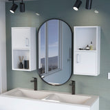Dixie 2 bathroom medicine cabinets with storage with open shelf SolidRoot Buy Furniture USA