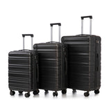 HIFINE TOURIST 20'/24'/28' 3 pcs/set in ABS Spinner Wheel Luggage, Carry on Suitcase, Matching Color, Combination Lock (Dark Gray) SolidRoot Buy Furniture USA