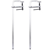 Bar Clamps Set, Drop Forged Steel Bar Clamps, Steel F Clamps for Welding, Woodworking, Metal working, DIY and Crafts,24 inch x 4-3/4 inch Throat,Pack of 2 SolidRoot Buy Furniture USA