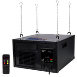 Remote-Controlled Air Filtration System,10 Positions Adjust,120V 60Hz,Airflow Speed: 250～510 cfm,Black color SolidRoot Buy Furniture USA
