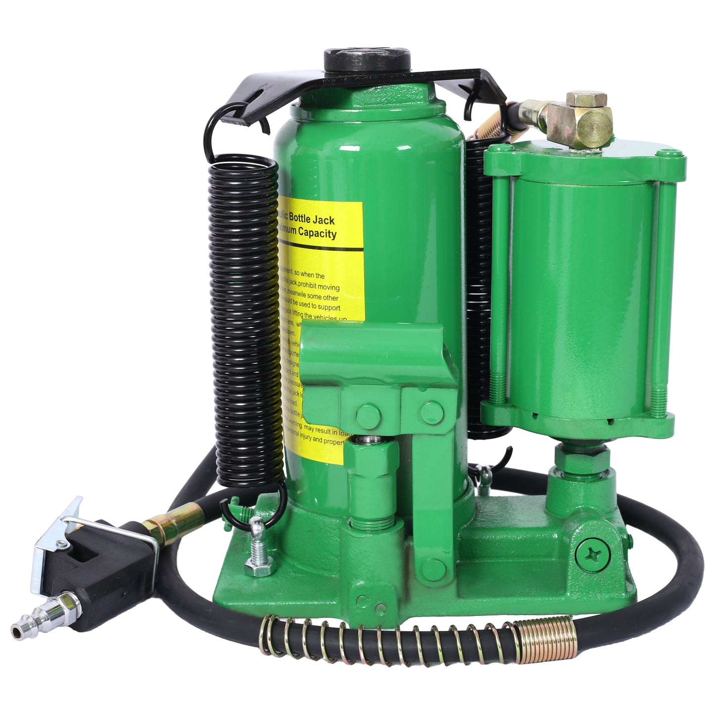Air Hydraulic Bottle Jack, 12 Ton/24000 LBS All Welded Bottle Jack, 9.8-19.3 inch Lifting Range, Manual Handle and Air Pump, for Car, Pickup, Truck, RV, Auto Repair, Industrial Engineering ,Green SolidRoot Buy Furniture USA