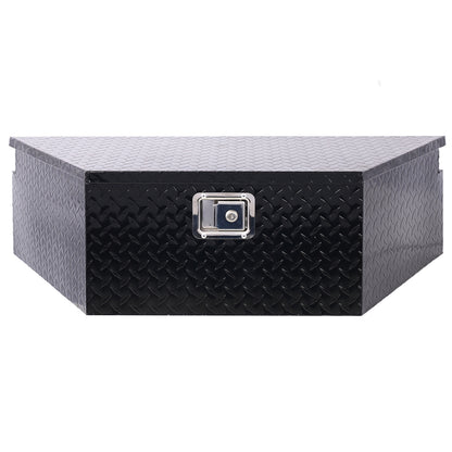 39inch Aluminum tool box,heavy duty truck bed tool box,outdoor trailer pickup storage tool box,RV storage organizer,underbody box w/lock keys,black 39x16.5x11.8inch SolidRoot Buy Furniture USA