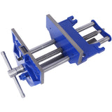 Rapid Action Woodworking Vise Quick Release Lever for Quick Adjustments 9 Inch Jaw Width Made with Heavy-Duty Cast Iron ,Blue SolidRoot Buy Furniture USA