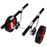Heavy Duty Kayak Cart,Width Adjustable Canoe Cart with 12inch Flatfree Beach Wheels Boat Dolly Cart Transport Carrier, Adjustable Width Kayak Trolley with Airless Kayak Wheels SolidRoot Buy Furniture USA