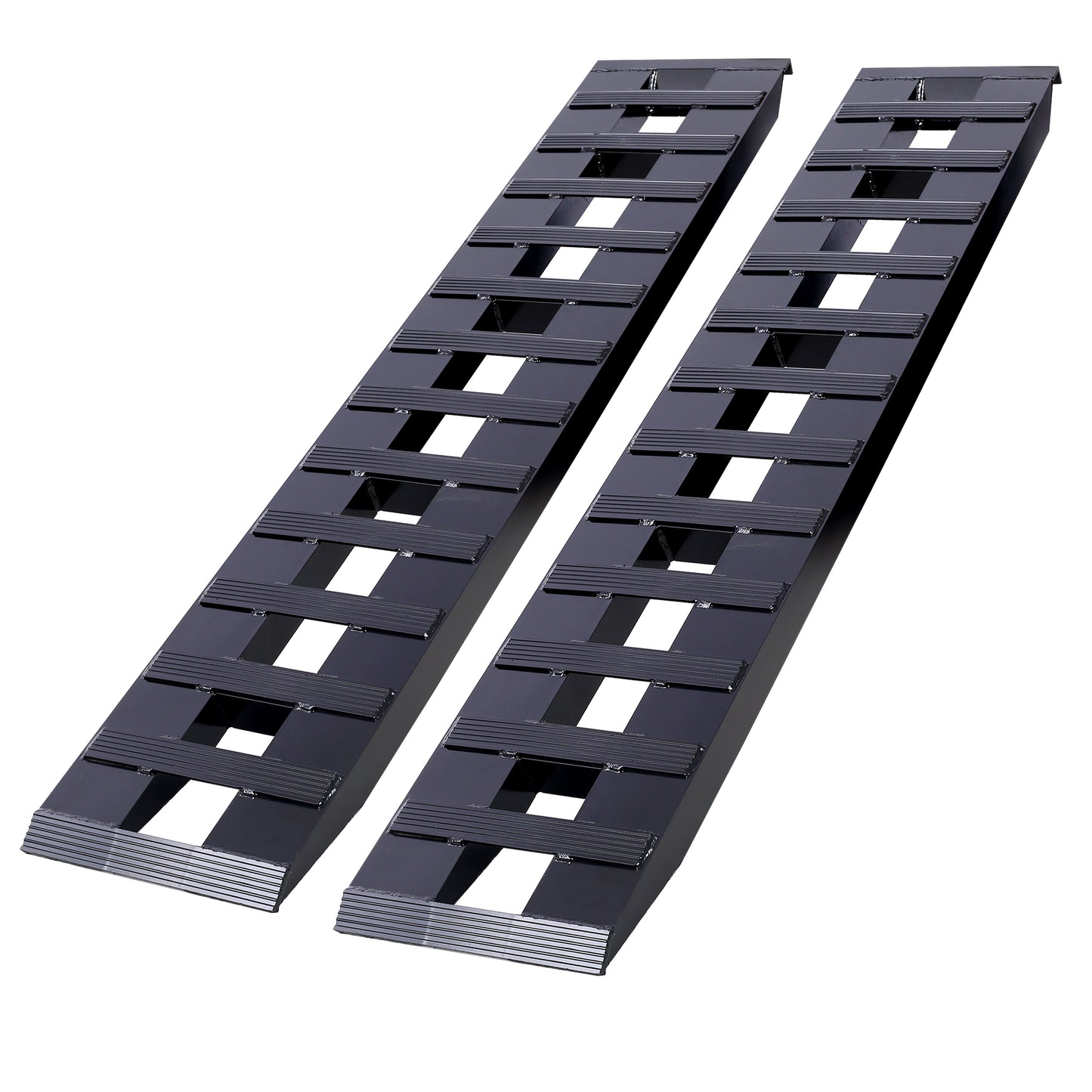 Heavy-Duty Ramps with Top Hook Attaching End, Universal Loading Ramp for Motorcycle, Tractor, ATV/UT 72' X 14' 8800 LBS 1 Pair 2 Ramps Aluminum ,Black Coating SolidRoot Buy Furniture USA