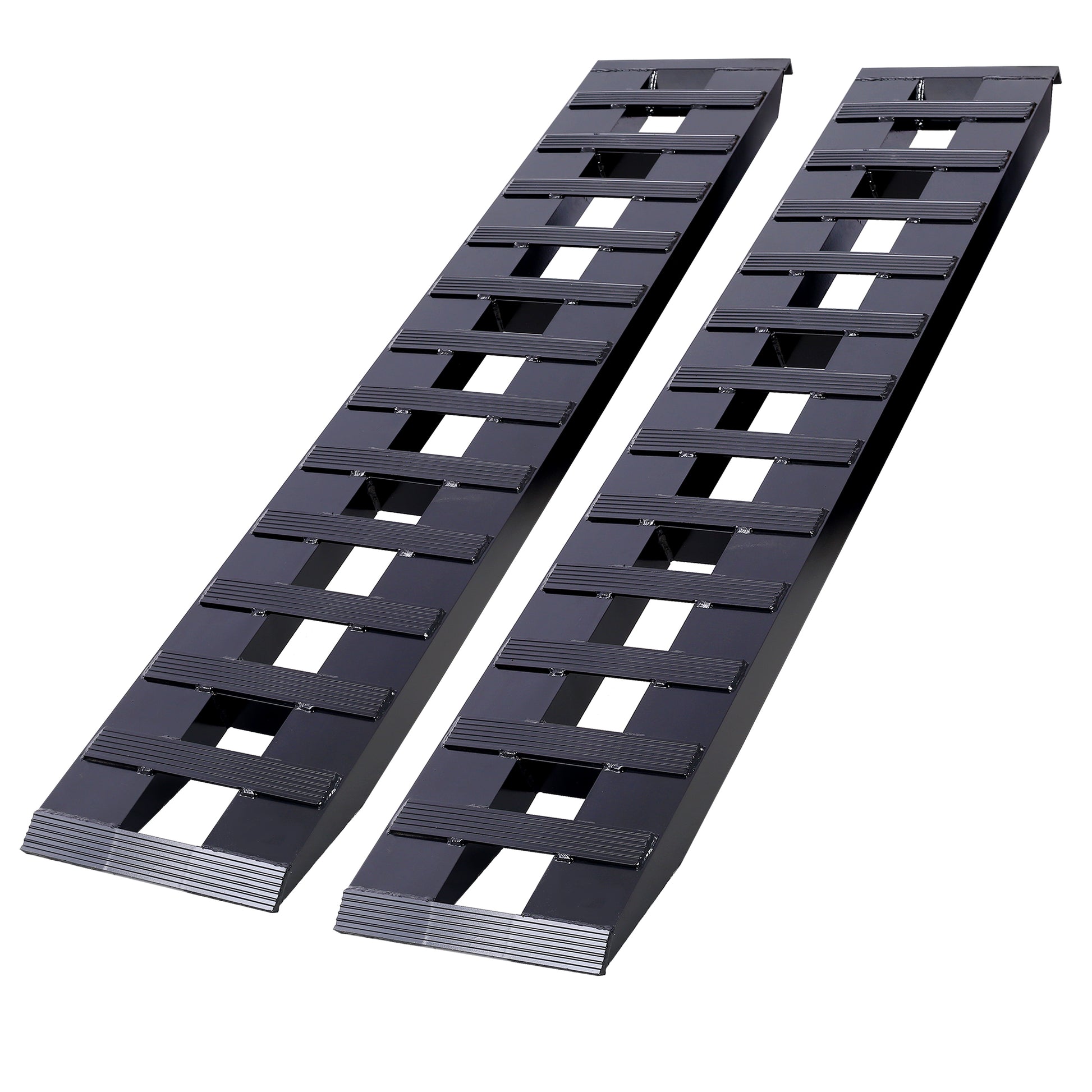 Heavy-Duty Ramps with Top Hook Attaching End, Universal Loading Ramp for Motorcycle, Tractor, ATV/UT 72' X 14' 8800 LBS 1 Pair 2 Ramps Aluminum ,Black Coating SolidRoot Buy Furniture USA