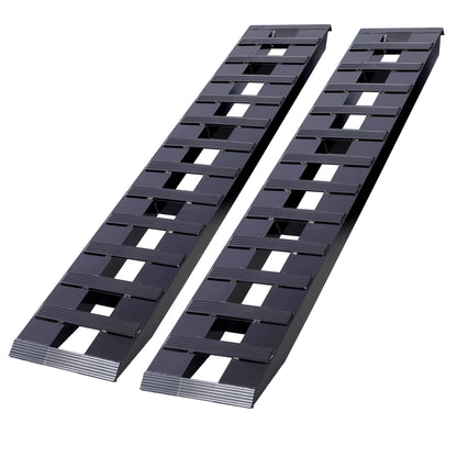 Heavy-Duty Ramps with Top Hook Attaching End, Universal Loading Ramp for Motorcycle, Tractor, ATV/UT 72' X 14' 8800 LBS 1 Pair 2 Ramps Aluminum ,Black Coating SolidRoot Buy Furniture USA