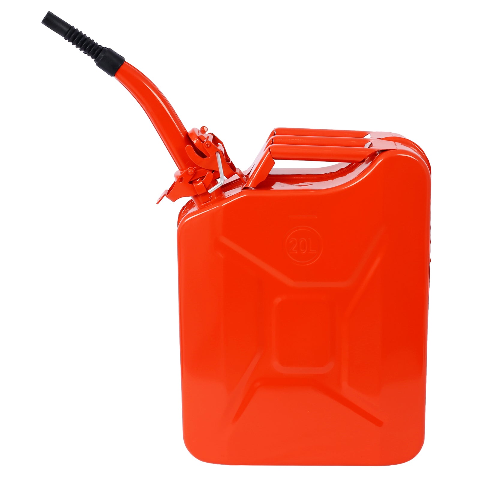 20 Liter (5 Gallon) Jerry Fuel Can with Flexible Spout, Portable Jerry Cans Fuel Tank Steel Fuel Can, Fuels Gasoline Cars, Trucks, Equipment, RED SolidRoot Buy Furniture USA