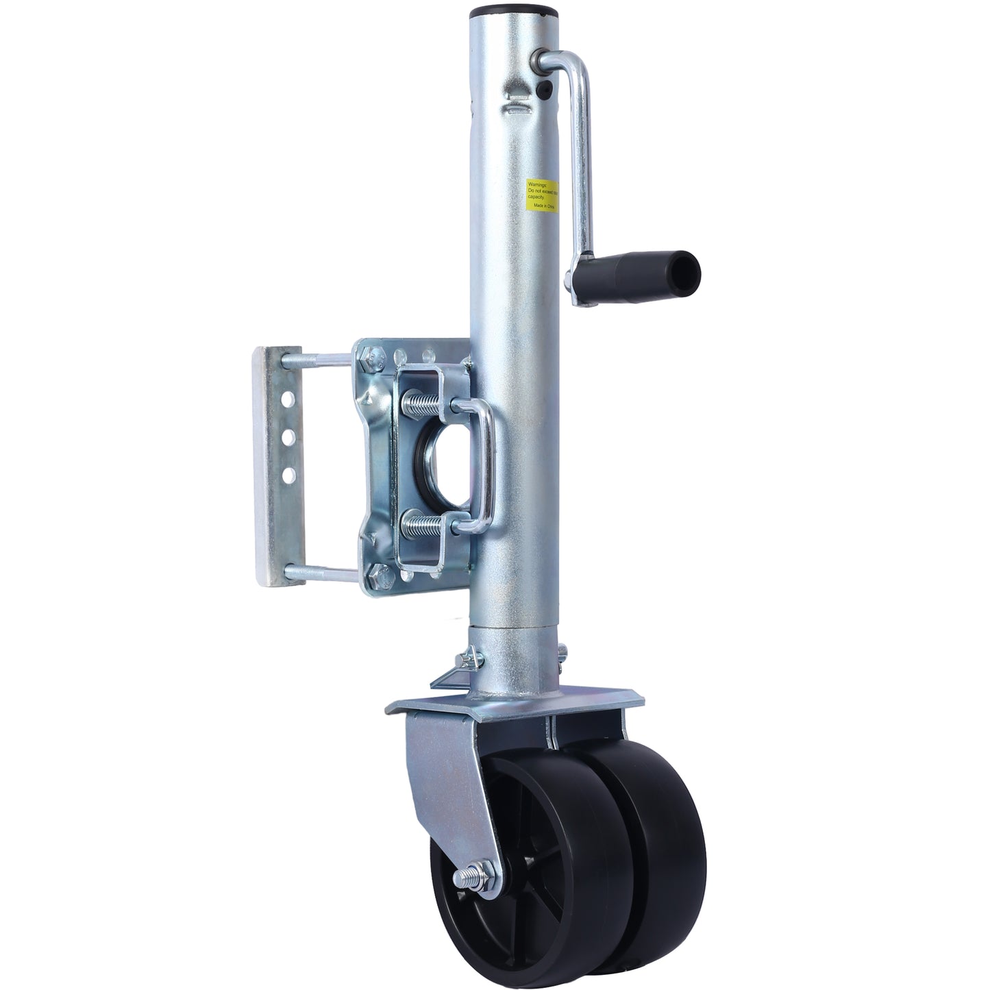 Trailer Jack, Boat Trailer Jack 34.5 in, Bolt-on Trailer Tongue Jack Weight Capacity 1500 lb, with PP Wheels and Handle for Lifting RV Trailer, Horse Trailer, Utility Trailer, Yacht Trailer SolidRoot Buy Furniture USA