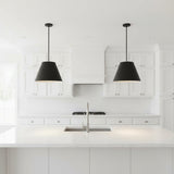16 inch Diameter Integrated LED Black Pendant
