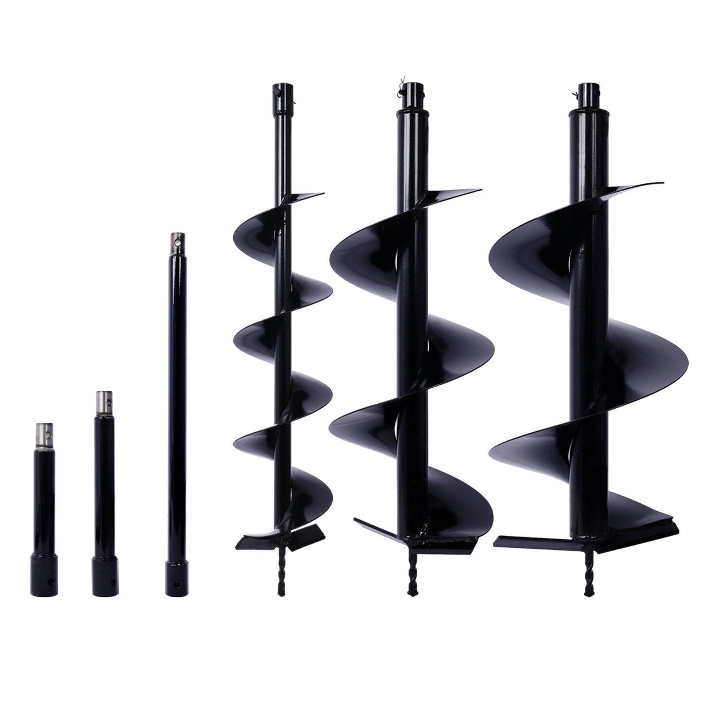 Auger Drill Bit for Planting Hole, Bulb Bedding Digging Post Hole Planting Tool for 3/4' Shaft Auger,Hole Digger Replacement Auger Bits Earth Auger Digging Bit 6IN+10IN+12IN+EXTENSION RODS SolidRoot Buy Furniture USA