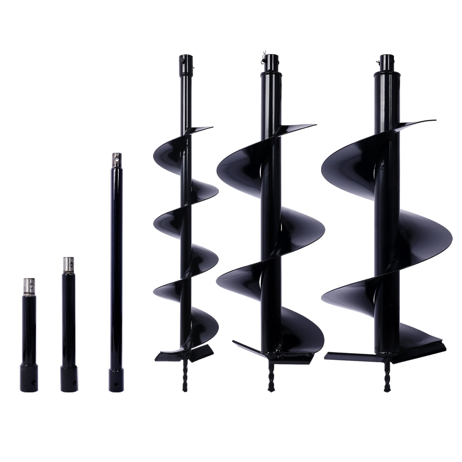 Auger Drill Bit for Planting Hole, Bulb Bedding Digging Post Hole Planting Tool for 3/4' Shaft Auger,Hole Digger Replacement Auger Bits Earth Auger Digging Bit 6IN+10IN+12IN+EXTENSION RODS SolidRoot Buy Furniture USA