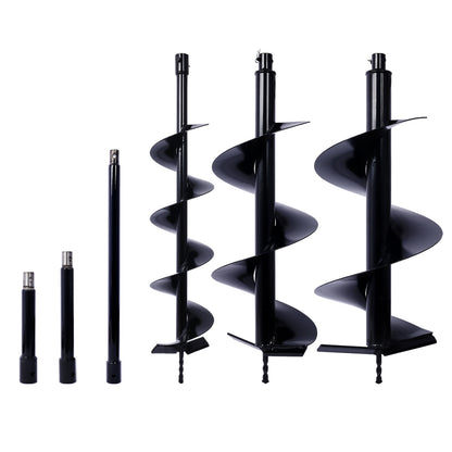 Auger Drill Bit for Planting Hole, Bulb Bedding Digging Post Hole Planting Tool for 3/4' Shaft Auger,Hole Digger Replacement Auger Bits Earth Auger Digging Bit 6IN+10IN+12IN+EXTENSION RODS SolidRoot Buy Furniture USA