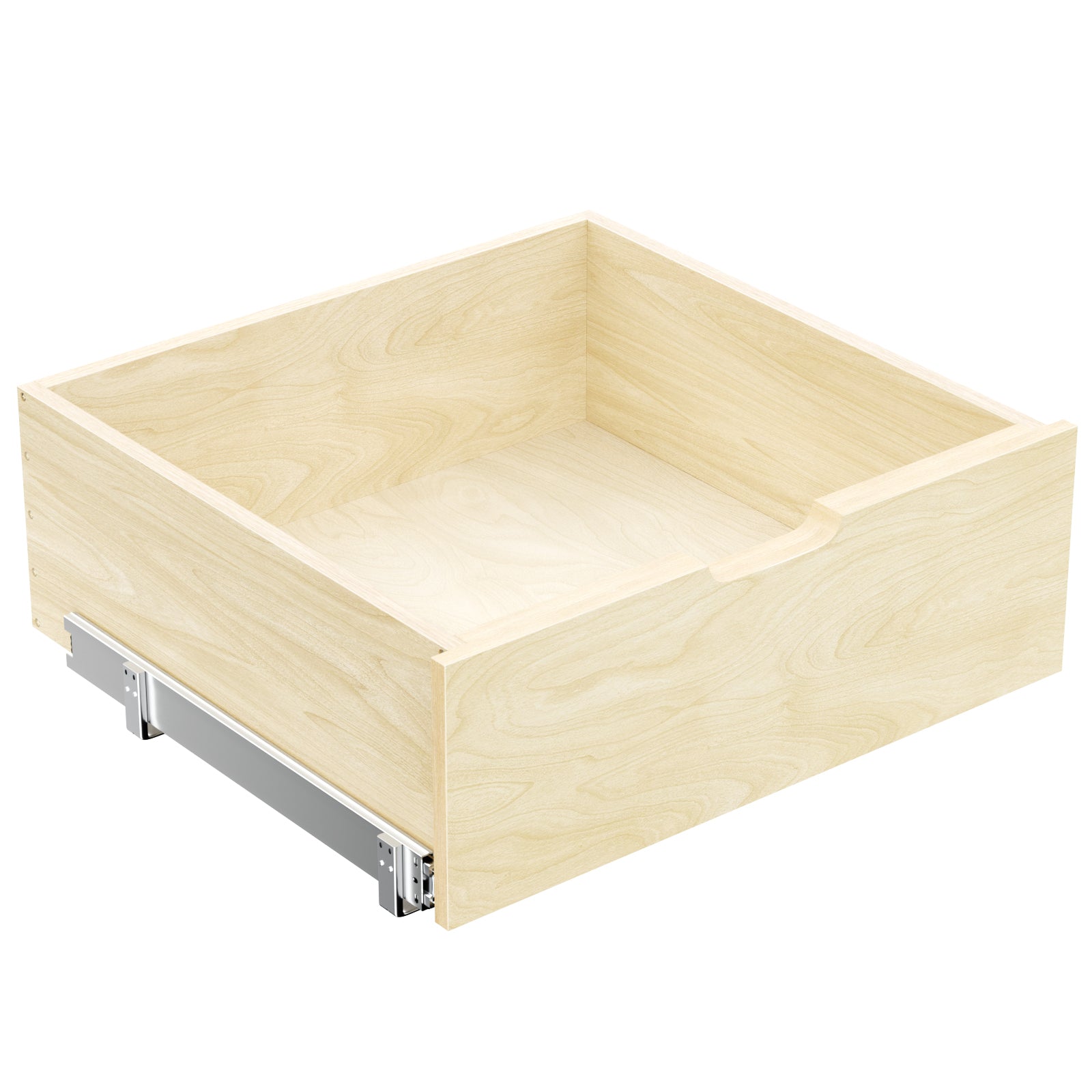Hard Close Pull Out Cabinet Organizer 8' High Drawer 22½' W x 21' D Wood Slide Out Shelves Cabinet Storage Organizer with Full Extension Rail Slides Pull Out Drawer for Kitchens Cabinet Pantry - SolidRoot Buy Furniture USA