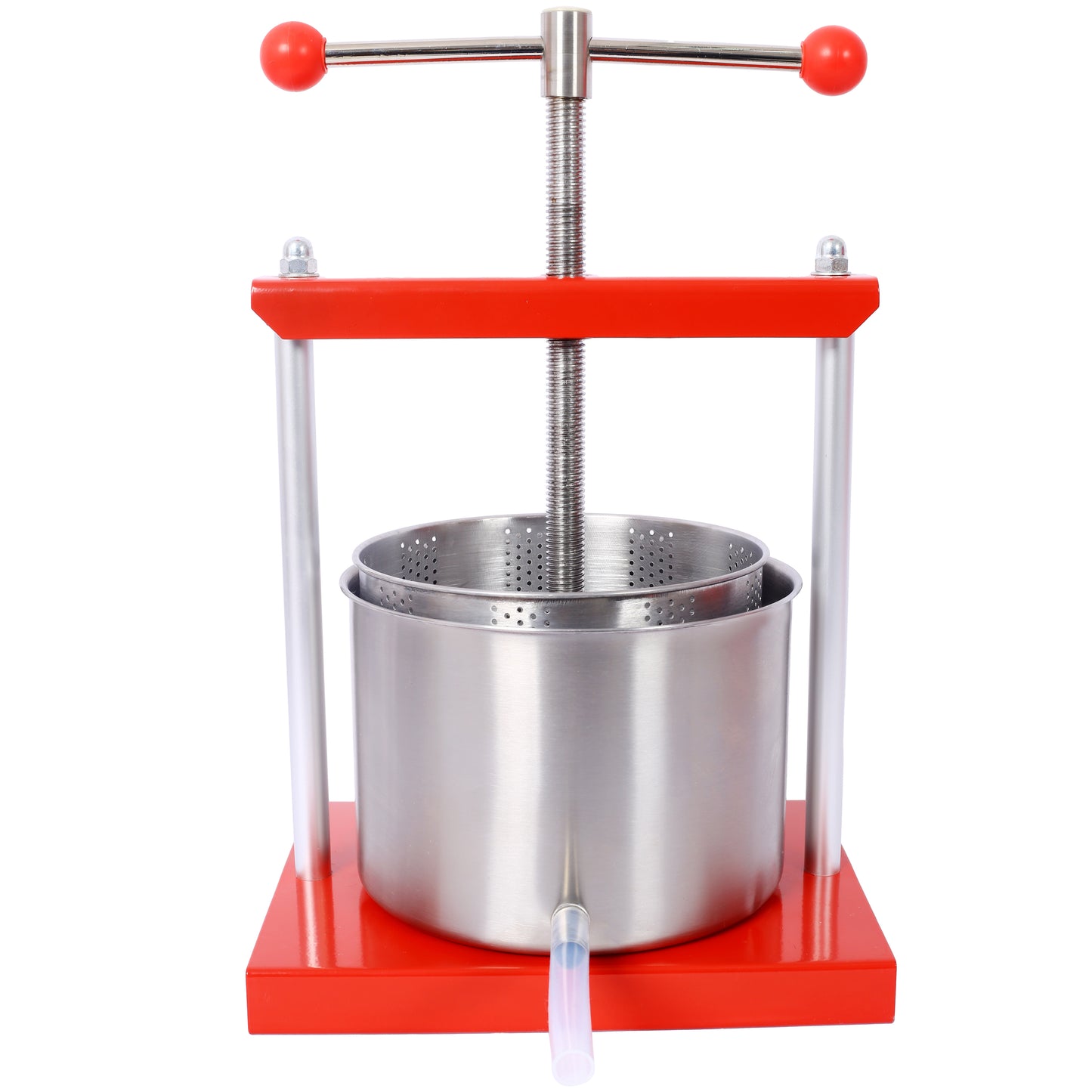 Wine Manual Press - 1.6 Gallon Stainless Steel Barrels Press Machine for Juice, Vegetable,Wine,Olive Oil SolidRoot Buy Furniture USA