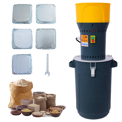 25L Grain Mill Grinder Electric Corn Grinder, Grain mills Mill Flour Mills Molino de Maiz, Farm Home Electric Grinder for Corn Grain Feed, Wheat Grinder with 5 Grinder Sieves+1Wrench SolidRoot Buy Furniture USA