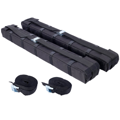 Premium Kayak Roof Rack Pads Universal Car Soft Roof Rack Kayak Carrier for Canoe/Surfboard/Paddleboard/SUP/Snowboard with Tie Down Straps, Tie Down Rope, Quick Loop Strap and Storage Bag SolidRoot Buy Furniture USA