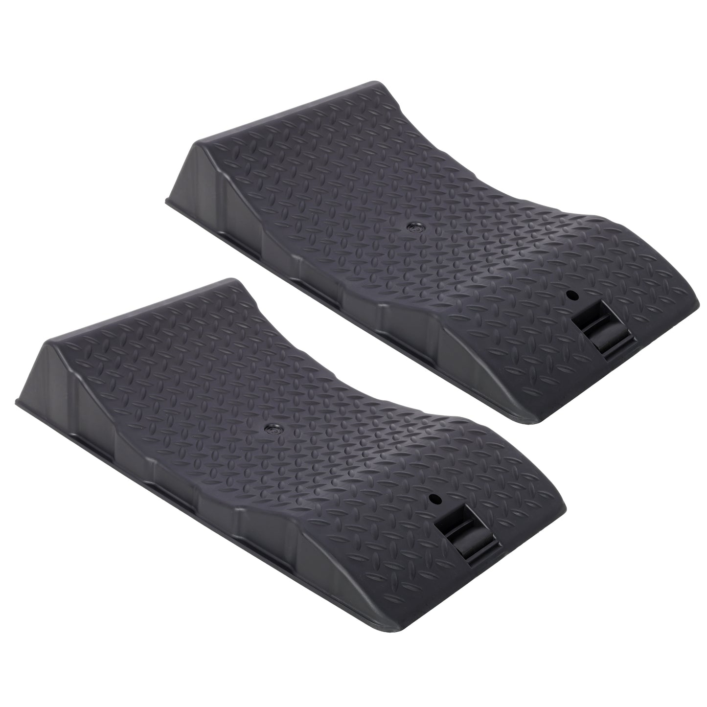 2PACK Tire Saver Ramps,Car Tire Wheel Ramps,Anti-Slip Hard Plastic Design,Black SolidRoot Buy Furniture USA
