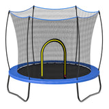 YC 55in round trampoline-spring-Blue
