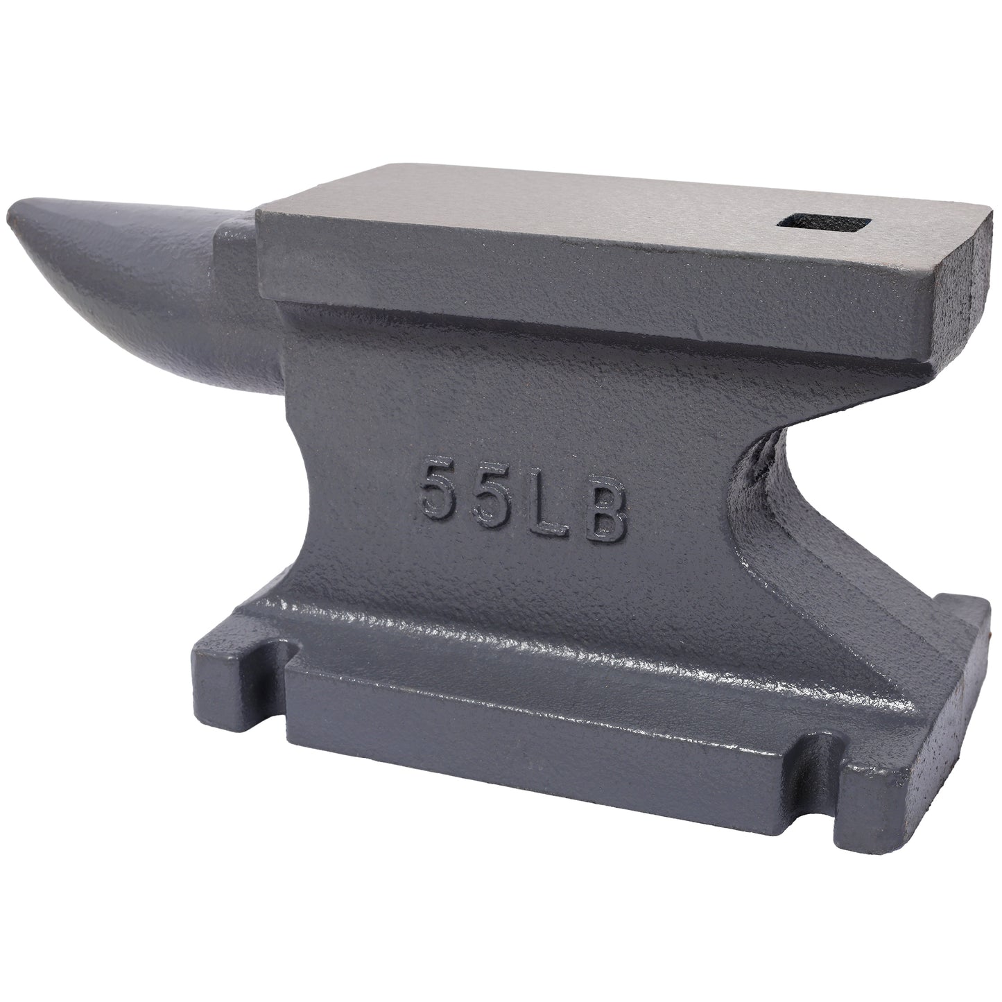 55LB(25KG)Cast Iron Anvil,with Square Horn and Stable Base,for Bending, Shaping,and Twisting,Gray SolidRoot Buy Furniture USA